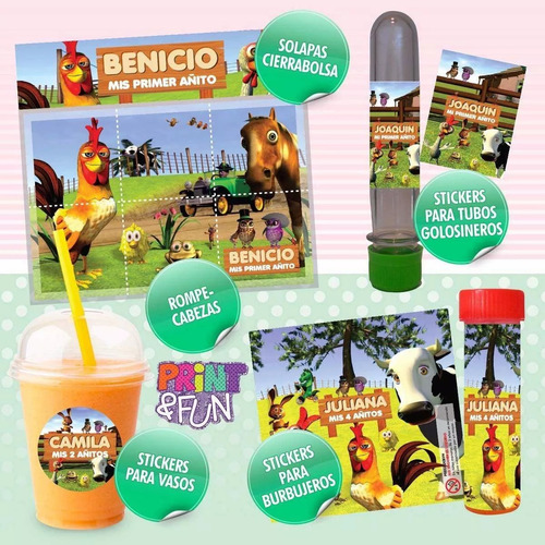 Kit Imprimible Canciones De La Granja Zenon - Promo 2x1