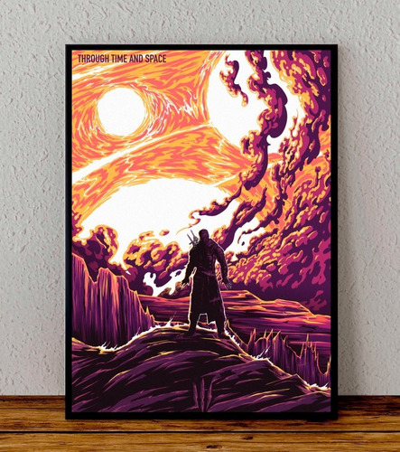 Cuadro 33x48 Poster Enmarcado The Witcher 3 Videojuego