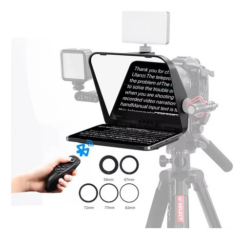 Teleprompter Para Video Cámara, Dslr, Tablet Y Smartphone.