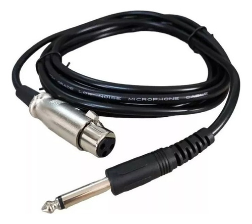 Cable Audio Microfono Xlr Hembra A Plug Jack 6.35 Mm Macho 