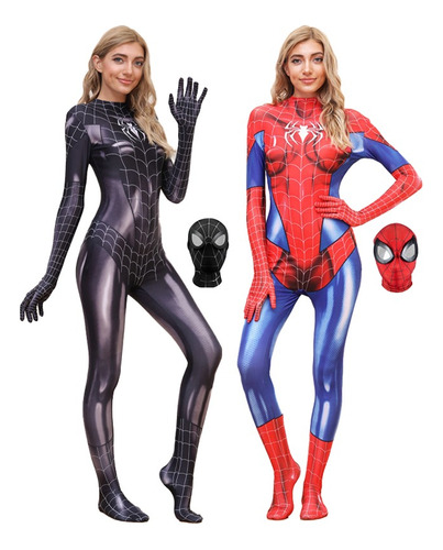 Mono Ajustado Para Cosplay De Spiderman