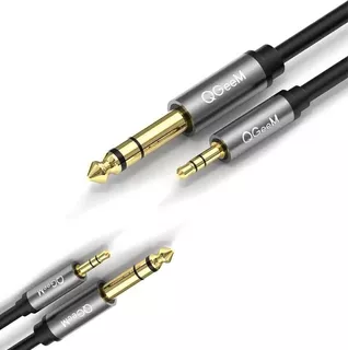 Cable Trs Stereo Macho 3.5mm - 6.5mm Chapado Oro Mp3 Pc Pvc