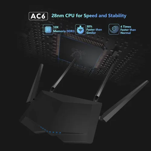 Tenda Ac1200 Smart Wifi Router, Cable De Doble Banda De A...