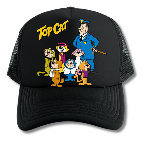 Gorra Trucker Don Gato Y Su Pandilla Series Black 