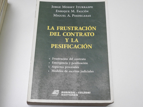 La Frustracion Del Contrato Y La Pesificacion - Falcon L601