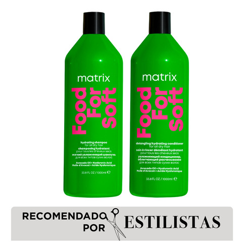 Matrix Kit Shampoo + Acondicionador Food For Soft 1L