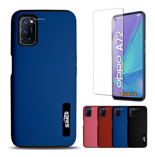 Funda Protector P/ Oppo A72, New Case + Mica De Cristal