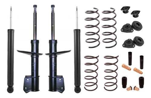 Amortiguadores Espirales Ford Fiesta Ambiente 02/11 Kit