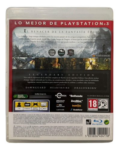 The Elder Scrolls V Skyrim Legendary Edition Playstation 3 (Usado)