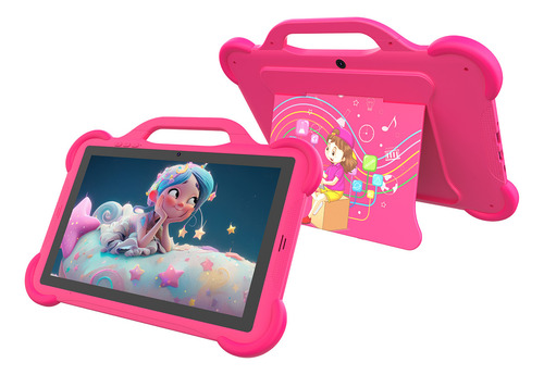 Tablet Niños Android Antigolpes Control Parental Edna Kids+ Rosa
