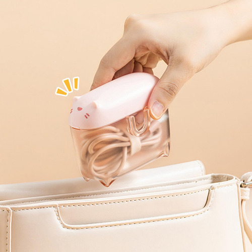 Mini Organizador De Cables De Carga Transparente Con