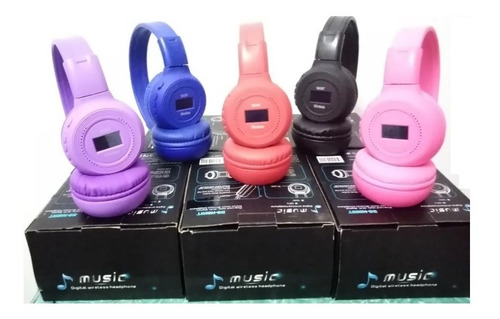 Imagen 5 de 5 de Audifonos Inhalambrico Bluetooh/mp3/sd/aux/fm N65bt Bass