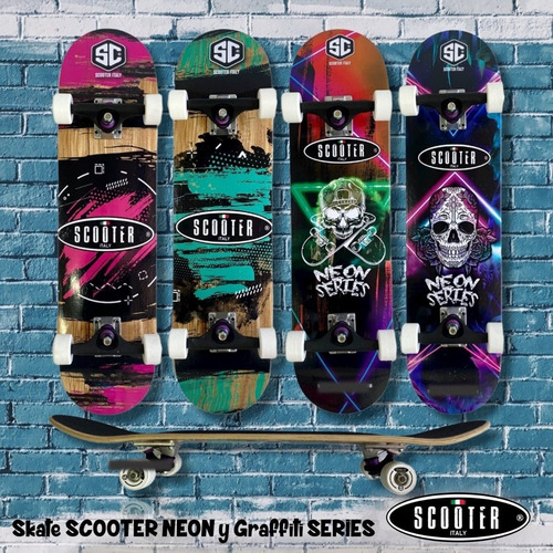 Imagen 8 de 9 de Skate Profesional Scooter Italy Maple Canadiense Aluminio