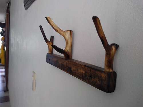Perchero De Pared Rustico