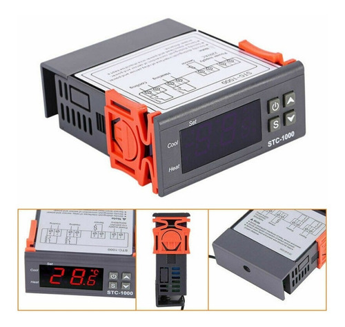 Controlador De Temperatura Digital 110 220v Sct-100