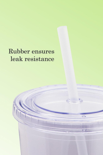 Vaso Transparente Certificado Savvy Con Tapa Y Popote Reutil