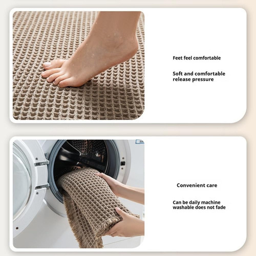 Alfombra De Baño Con Forma De Gofre, Mejorada, Diseño De Gof