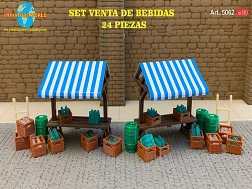 Imagen 1 de 5 de Nico Set De Venta De Bebidas Art.5062 M. World H0 (mntw 92)