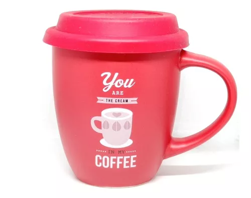 Mug cerámica tapa silicona - ✌️ Taza café para llevar hecha en