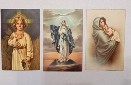 Lote De 8 Postales Vintage Religiosas Virgen Jesús