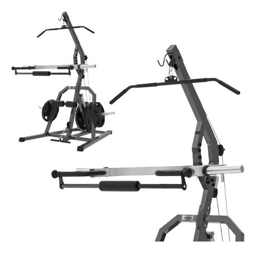 Multigym Sonnos 15 En 1 Para Discos + Con Accesorios Estructura Gris oscuro Tapizado Negro