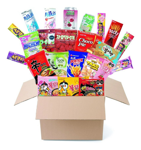 Caja Sorpresa De Dulces Japoneses Y Asiáticos 5 Piezas