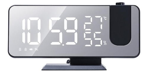 Reloj Digital Pantalla Grande Sala De Estar Snooze Negro