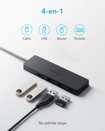 Hub Usb Zapatilla Multiplicador 4 Puertos Usb 3.0 Anker