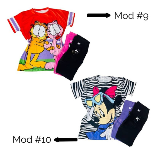 Conjunto Cómic Blusón Overzise +1 Biker Kirios
