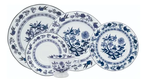 comprar Jogo Jantar Chá E Café 42 Peças Porcelana Schmidt Cebolinha