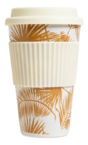 Vaso Termico Fibra Bamboo Bambu Tapa Silicona Nombre Del Diseño Jungle