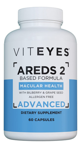 Viteyes Areds 2 Advanced Macular Support With Bilberry, Grap