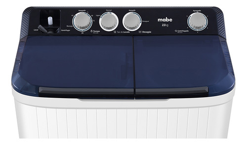 Lavadora Semiautomática 22 Kg Doble Tina Mabe Lmdx2224hbab0