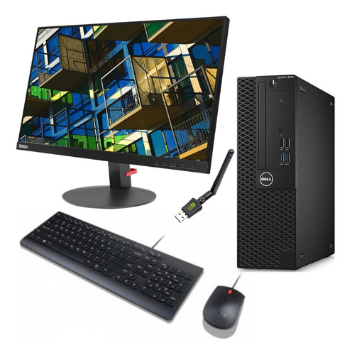 Pc Dell 3050 I3 6ta 8gb 256 W10 Monitor Lenovo Sin Bordes 22 (Reacondicionado)