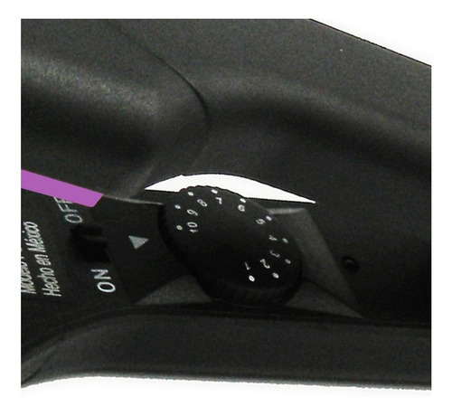 Imagen 3 de 3 de Plancha de cabello Timco Cer + Iones PW-C negra 125V