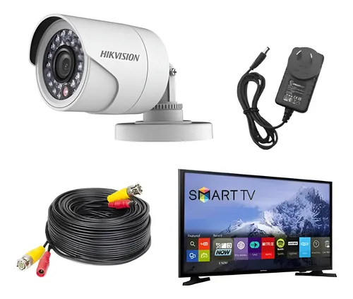 Kit Seguridad Camara Infrarroja Listo P/ Conectar A Tv O Dvr