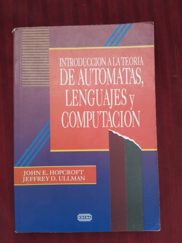 Libro Introducción A La Teoría De Autómatas, Lenguajes Y Com