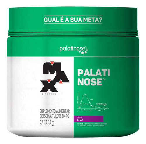 Suplemento Alimentar Palatinose Uva Pote 300g Max Titanium