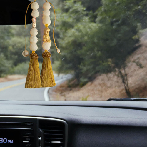 Colgante Para Espejo Retrovisor De Coche, Decoración Oro