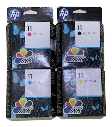 Cabezalez Hp 11 Juego X4 N-c-m-y Originales