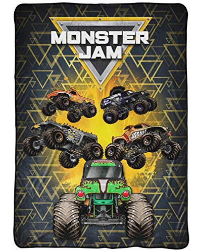 Manta Monster Jam Mj Life - Mide 62 X 90 Pulgadas, Ropa De C