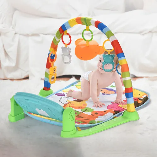 Gimnasio Piano Manta Con Sonajeros Para Bebe Luz Sonido
