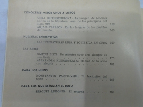Literatura Sovietica Revista Mensual Num 459 Num 9 De 1986