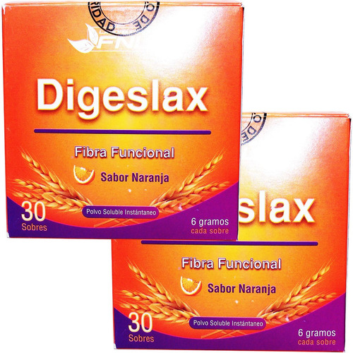 2 Digeslax Laxante Natural Fibra Envio Gratis 30 Sobres C/c 