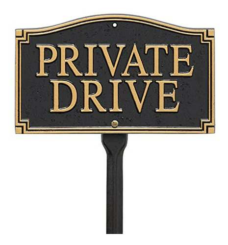 Whitehall Products Private Drive Placa Para Pared /césped,