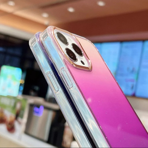 Funda Para iPhone 14 Plus Protección Brillante Con Transición De Color F05