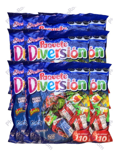 Paquete Diversión Dulces Surtidos Ricolino 6.9 Kg 550 Pz