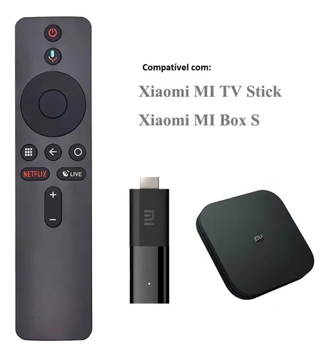 Control remoto compatible con Xiaomi Mi Box S 4k MDZ-22-ab