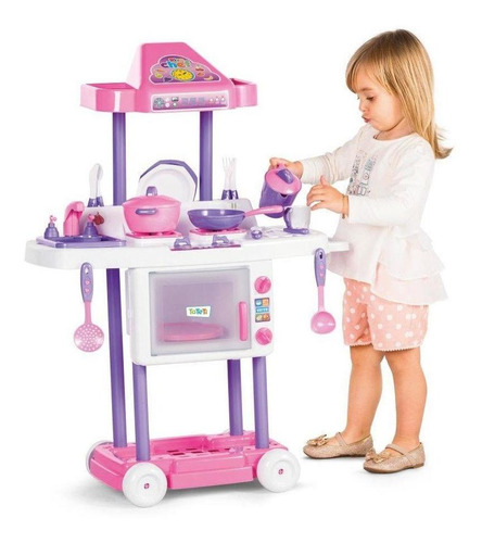 Cozinha Infantil Calesita Riva Chef Com Pia Micro-ondas