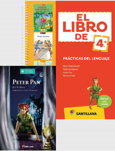 El Libro De 4 Practicas Del Lenguaje + Novela - Santillana